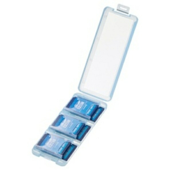 SD Card Case (Holds 6 Cards, Clear Blue) FC-MMC23SDCBL