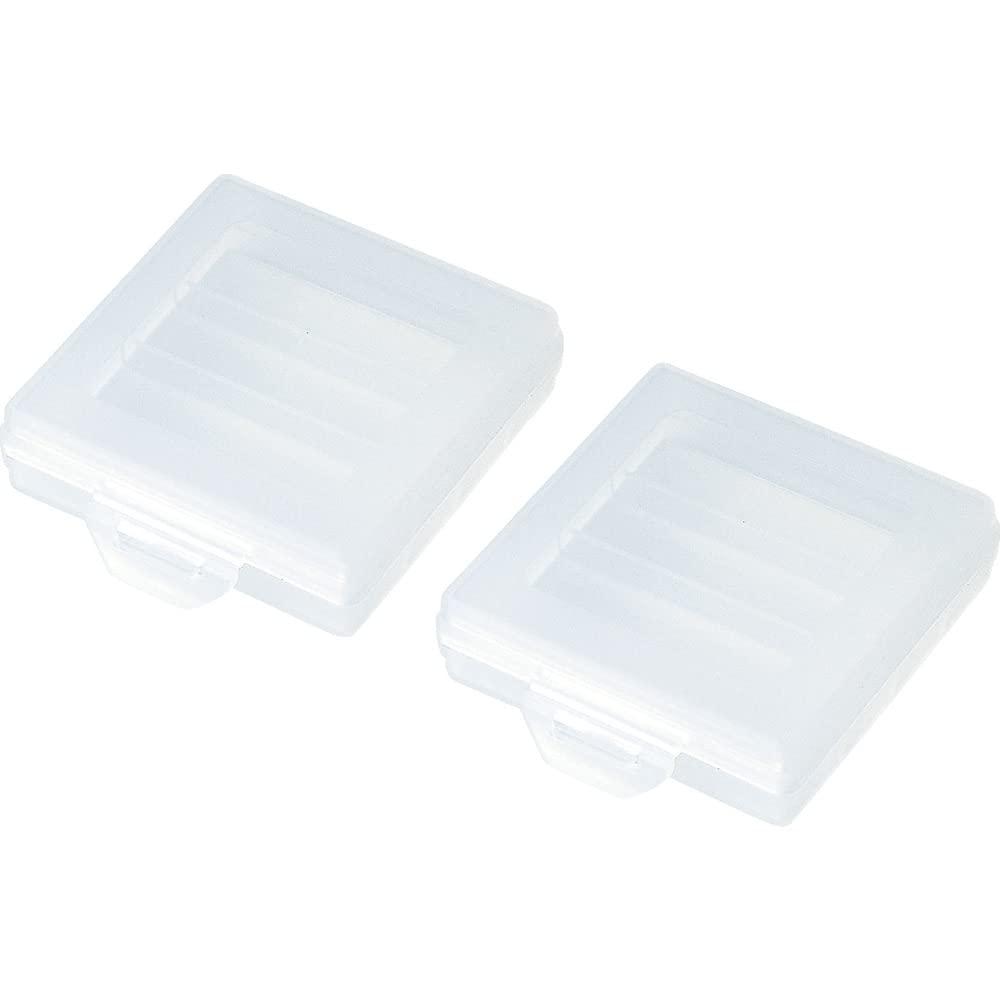 Sanwa Supply Battery Case (AA Size, 2-Pack, Clear) DG-BT4CLN