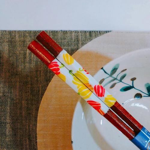 ISHI-DA Japanese-made Chopsticks Hexagonal Paprika 23cm 11621 Yellow