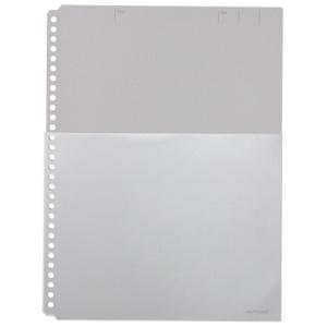 King Jim Clear File Half Pocket Heavy Duty 10 Sheets A4 Vertical Black 108HP-BK