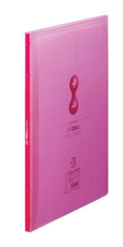 King Jim Clear File Hiktas Transparent Side-In 20-Pocket A4 Vertical Red 7187T-R