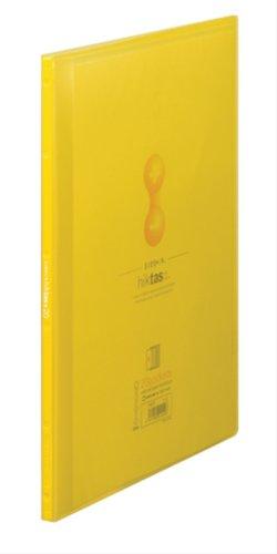 King Jim Clear File Hiktas Transparent Side-In 20-Pocket A4 Vertical Yellow 7187T-Y