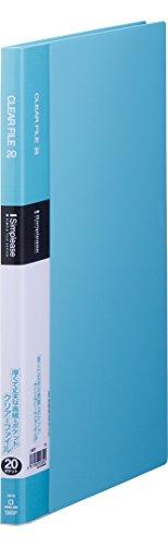 King Jim Clear File Simplicity Clear File 20P Light Blue A4 Vertical Type 136SP