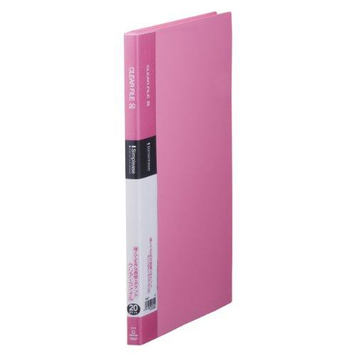 King Jim Clear File Simplicity Clear File 20P Pink A4 Vertical Type 136SP Pink