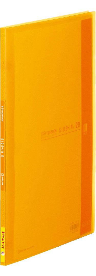 King Jim Clear File Simple Side-In 20P Orange A4S 187TSP Orange