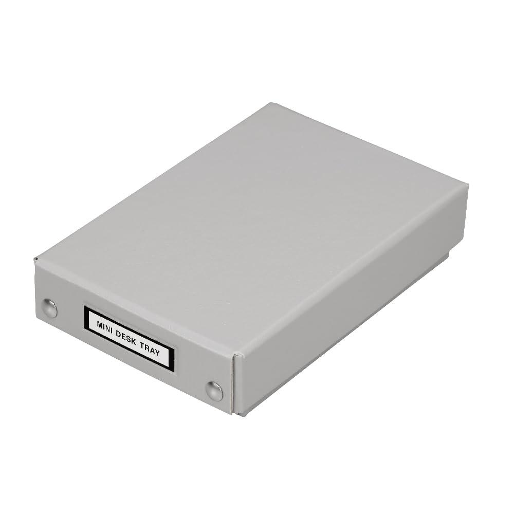 Kingjim King Mini Series Mini Desk Tray Gray Size: Approx. W8.3 D11.8 H2.7 MN4008-GY