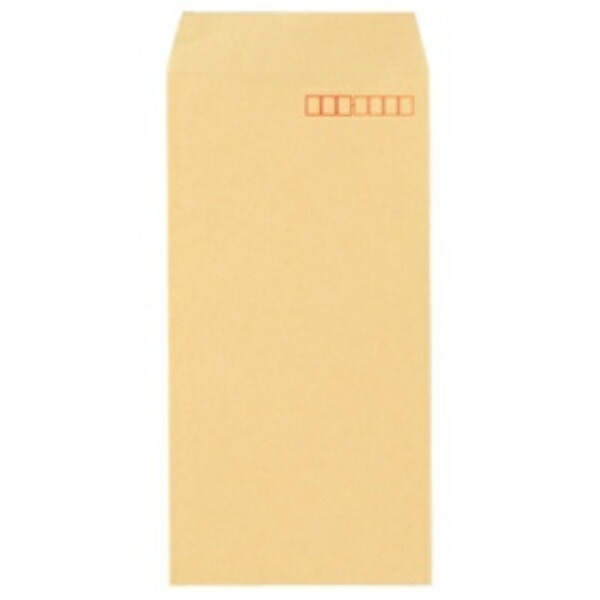 Kotobuki-do FSC Kraft Envelope Long 3 70g/m² Postage Frame Included 522 1 Pack (100 Sheets)
