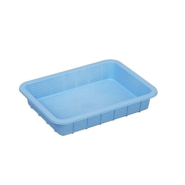 TONBO Tonbo Assist Antibacterial Square Strainer (PP) Shallow Type 2 Blue