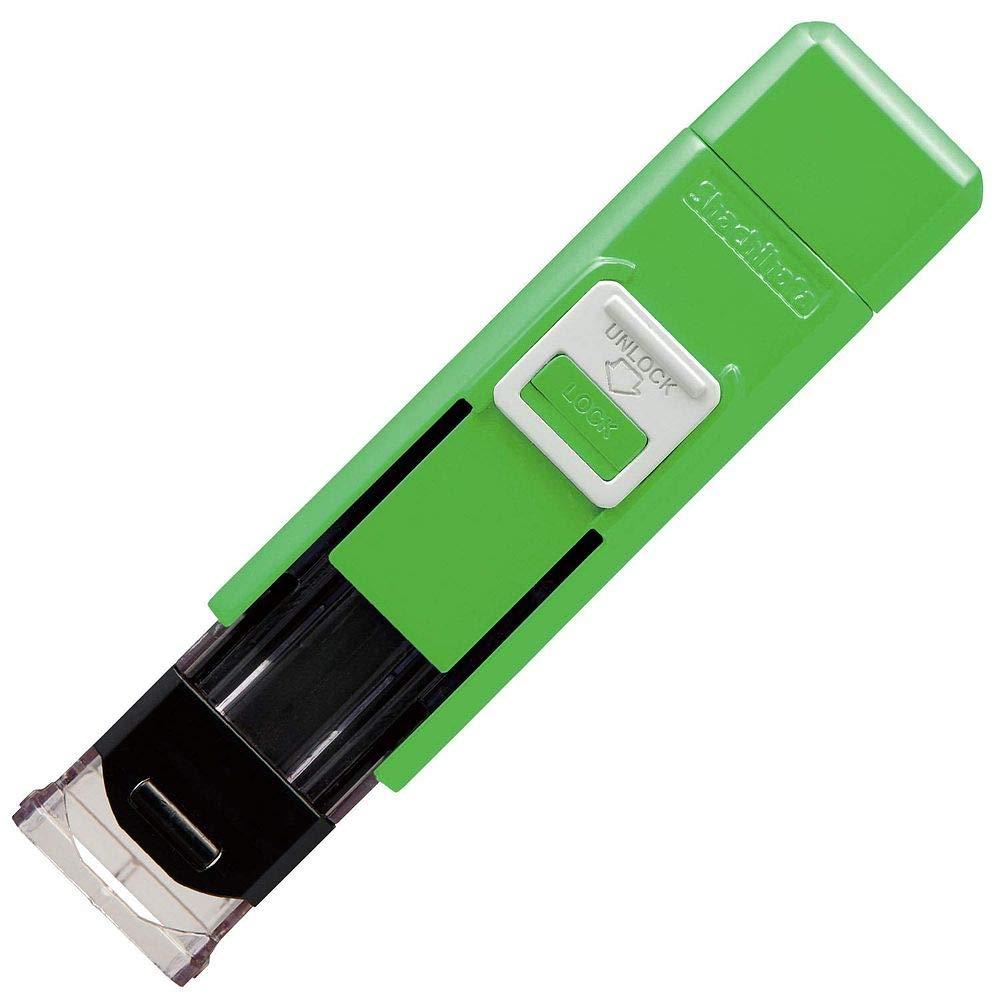 Shachihata One-Touch Seal Holder Hanko Benri Yellow Green CPHN-A4