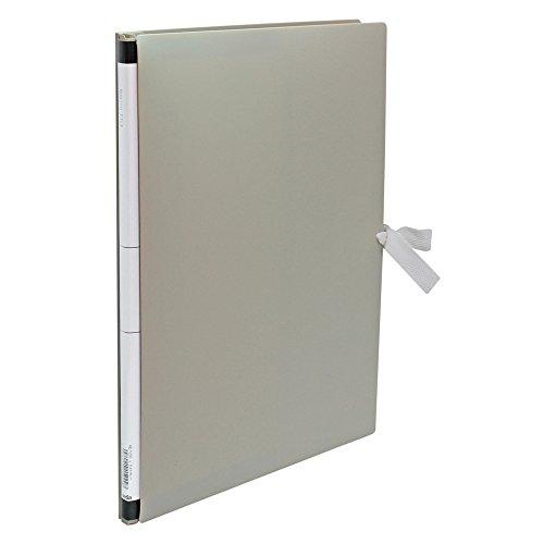 Sekisei File Expandable File PP Cover 2-Hole A4 Vertical Light Gray AE-1250-61