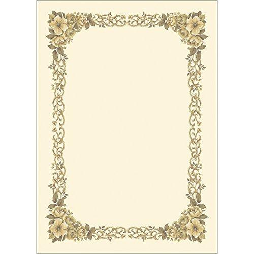 Sasagawa Award Certificate Paper, Taka Brand, OA Compatible, Vertical/Horizontal Use, Cream, B5, 10 Sheets, 10-252