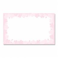 Sasagawa Cards Business Card Size 16-1710 Floral Frame 30 Sheets