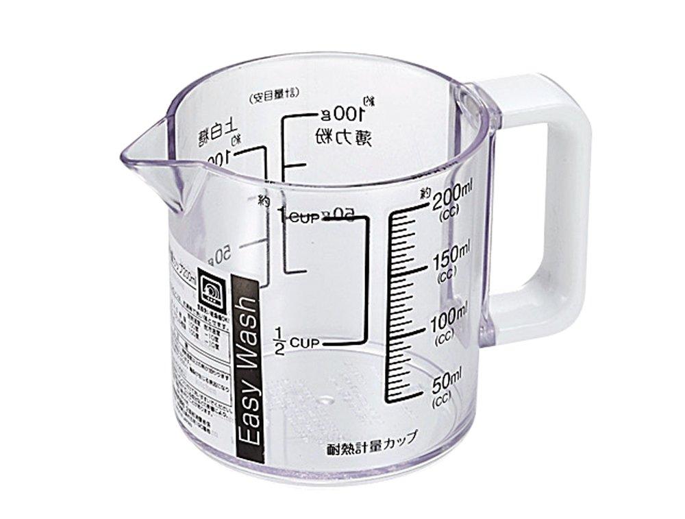 Pearl Metal Easy Wash Dishwasher-Safe Heat-Resistant Measuring Cup 200ml C-8677