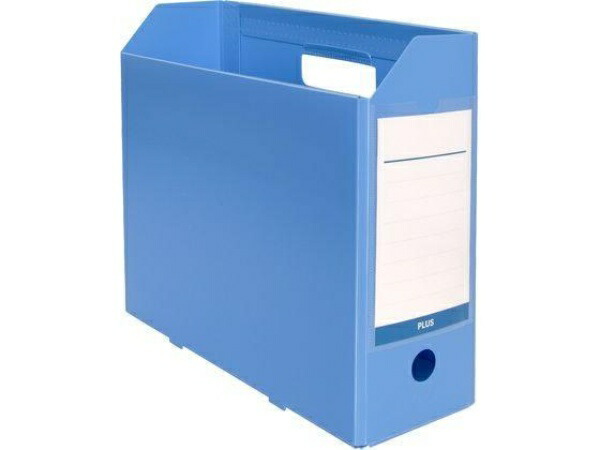 Plus File Box Antibacterial Polypropylene A4-E Blue FL-201AB 76-525