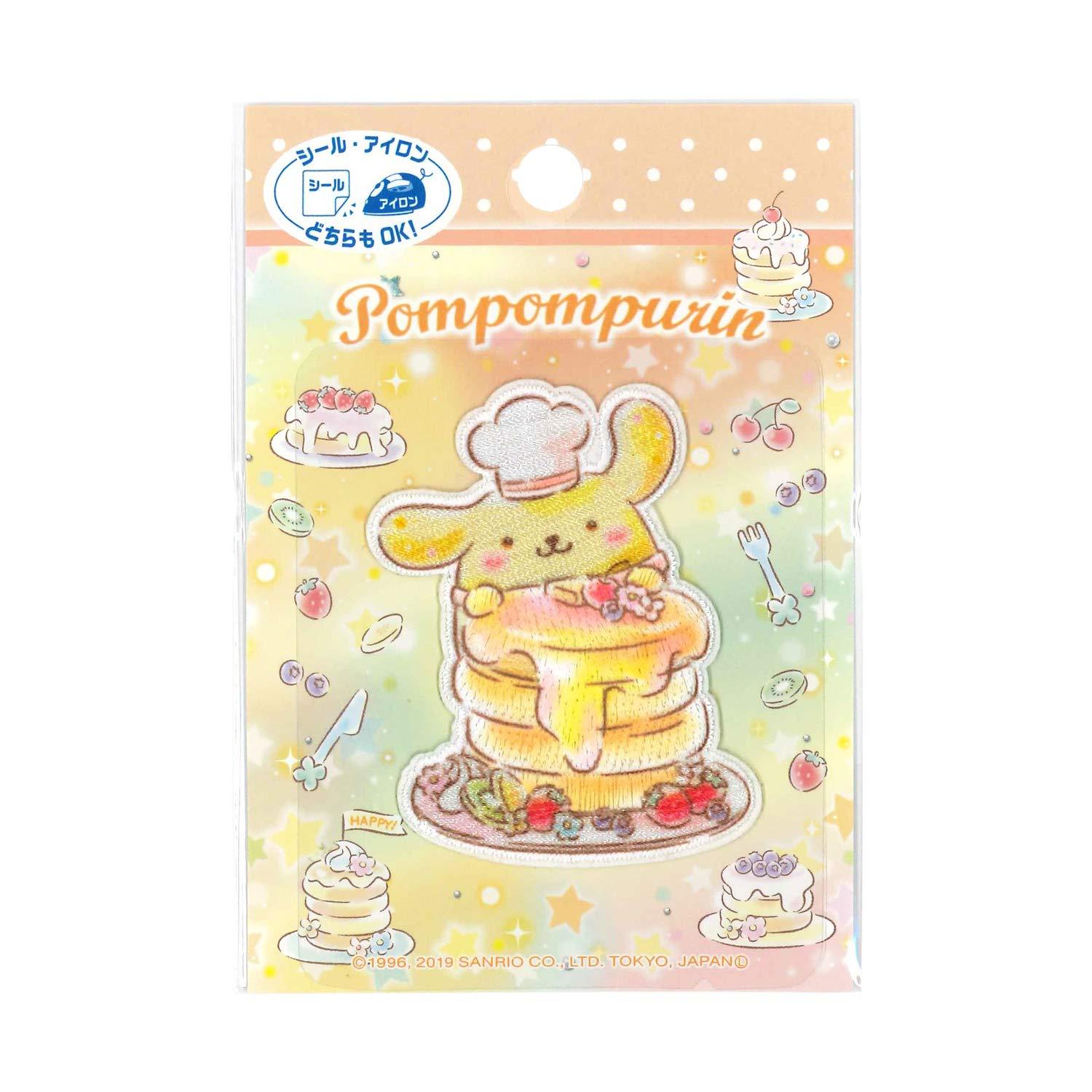 Pioneer Sanrio Iron-on/Sticker Dual-Use Adhesive Patch Pompompurin Width 46mm × Height 62mm SCW600-SCW05