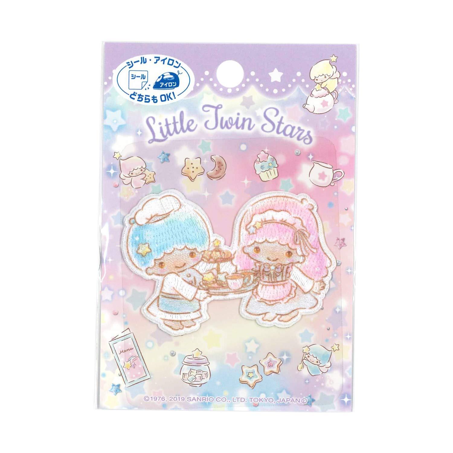 Pioneer Sanrio Iron-on/Sticker Dual-Use Adhesive Patch Little Twin Stars Width 63mm x Height 45mm SCW600-SCW06