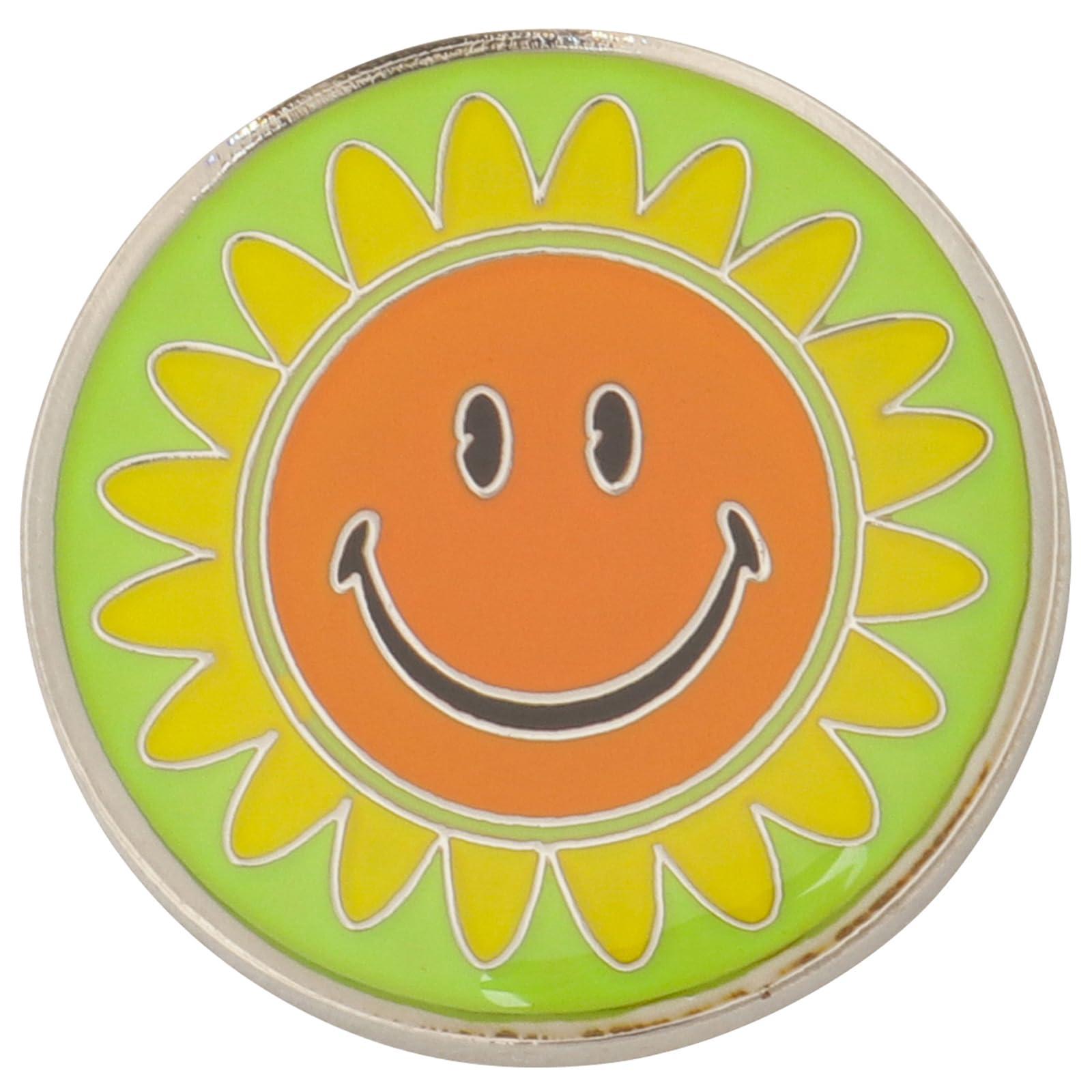 Tabata Golf Marker Magnet Green Marker Cute Design Ground Golf Magnet Visible Color on Grass Golf Equipment Competition Prize Gift Sunflower Cute and Relaxed Base Sold Separately GV0883 P