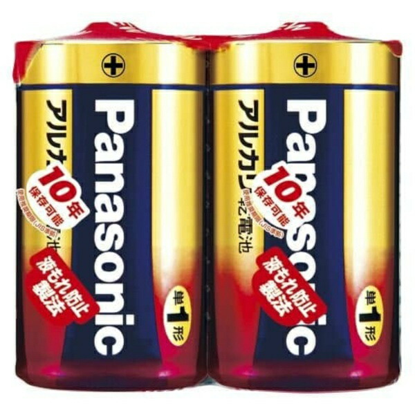 Panasonic Alkaline Batteries Size D 2-Pack Elf Shrink LR20XJ/2SE 2-Pack