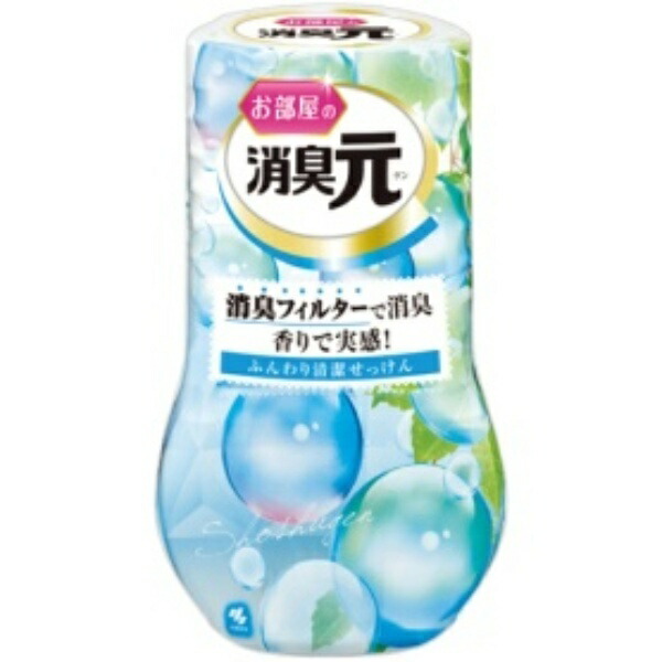 Kobayashi Pharmaceutical Room Deodorizer Fluffy Clean Soap 400ml 1 bottle