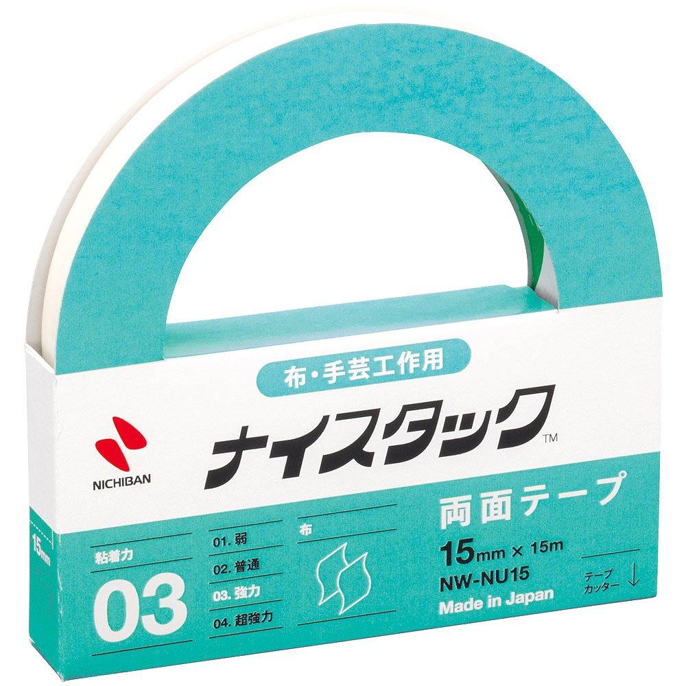 Nichiban Double-Sided Tape Nice Tack (Fabric & Crafts) 15mm x 15m NW-NU15