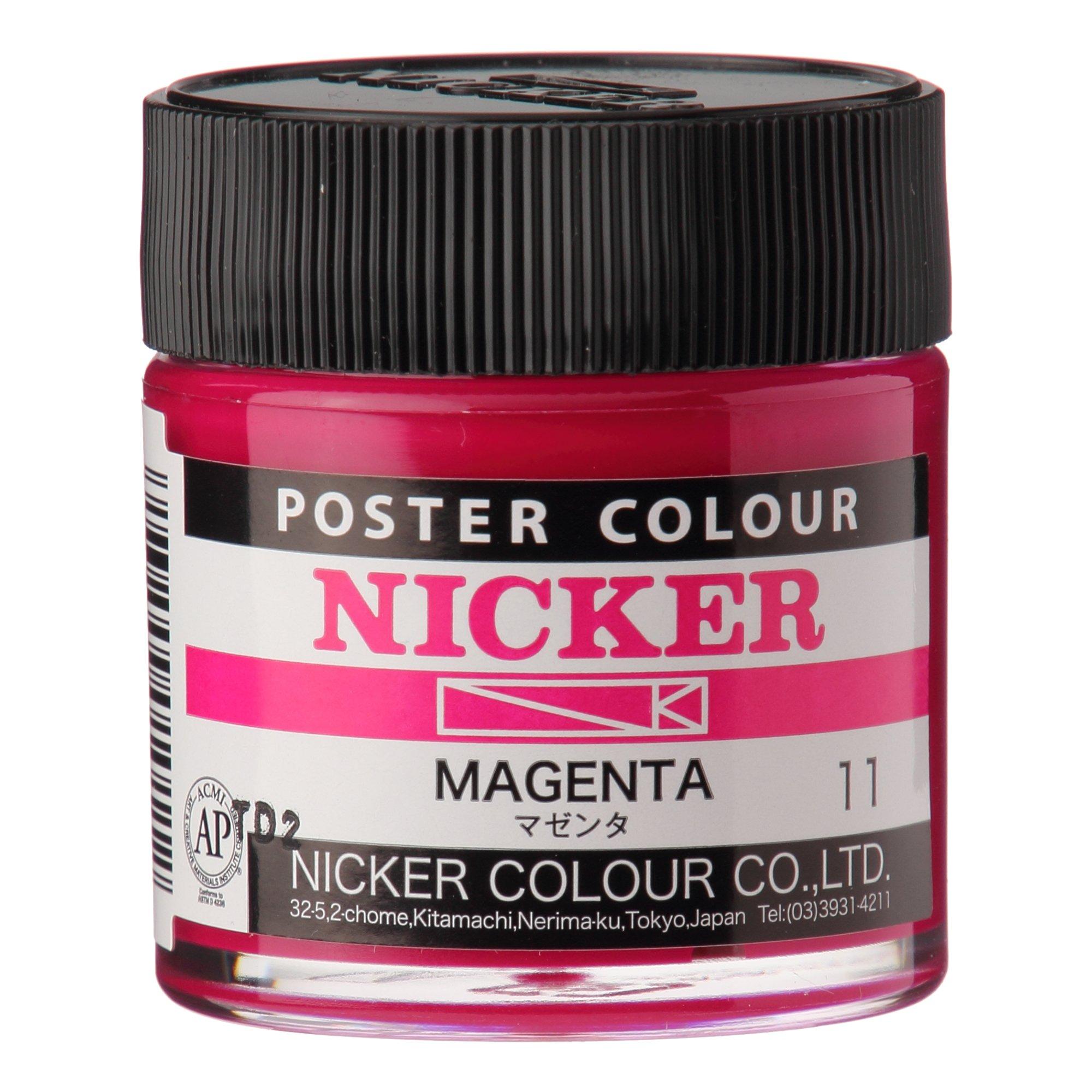 Nicker Paints Poster Colors Standard Colors Single Color 40mL  64 Colors Total