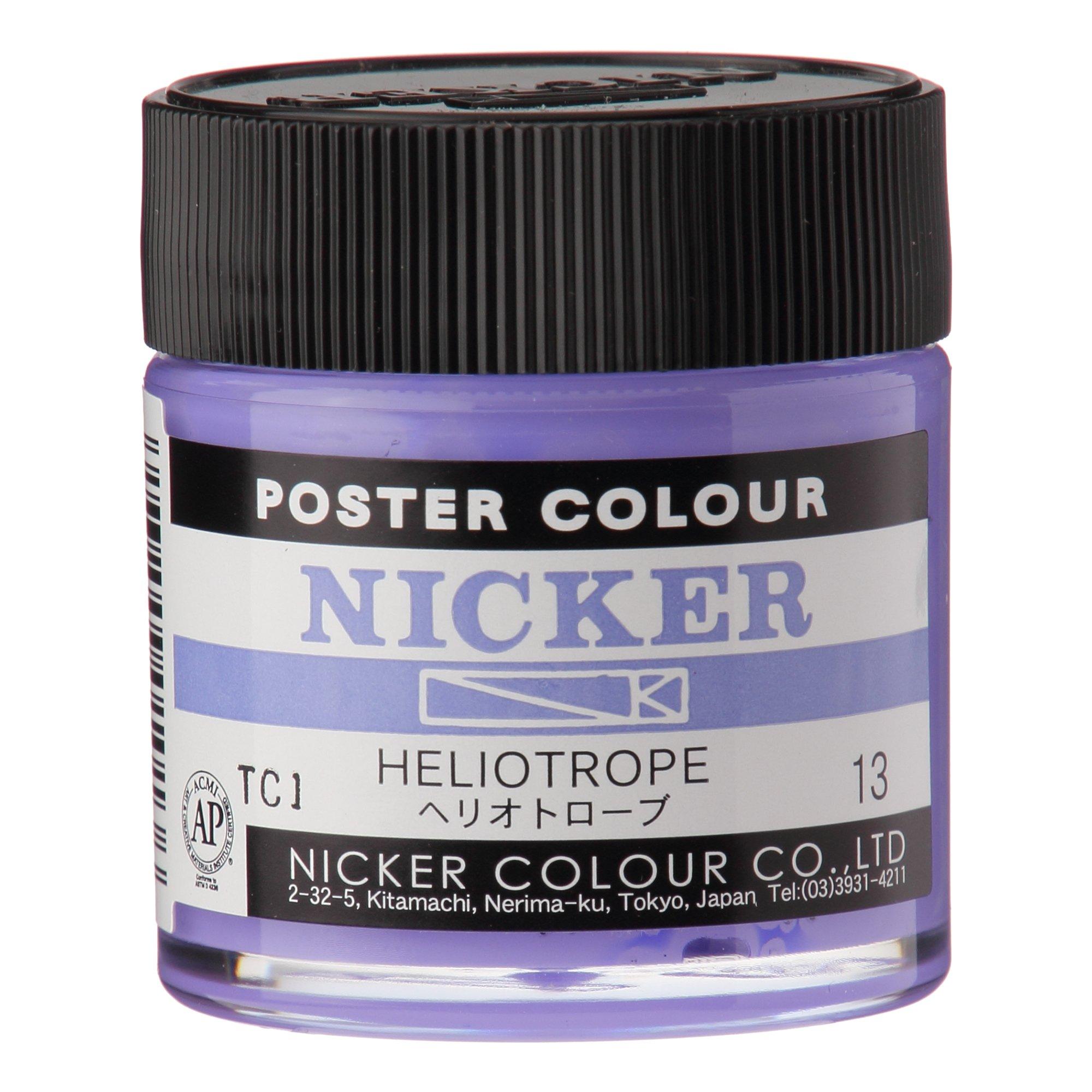 Nicker Paints Poster Colors Standard Colors Single Color 40mL  64 Colors Total