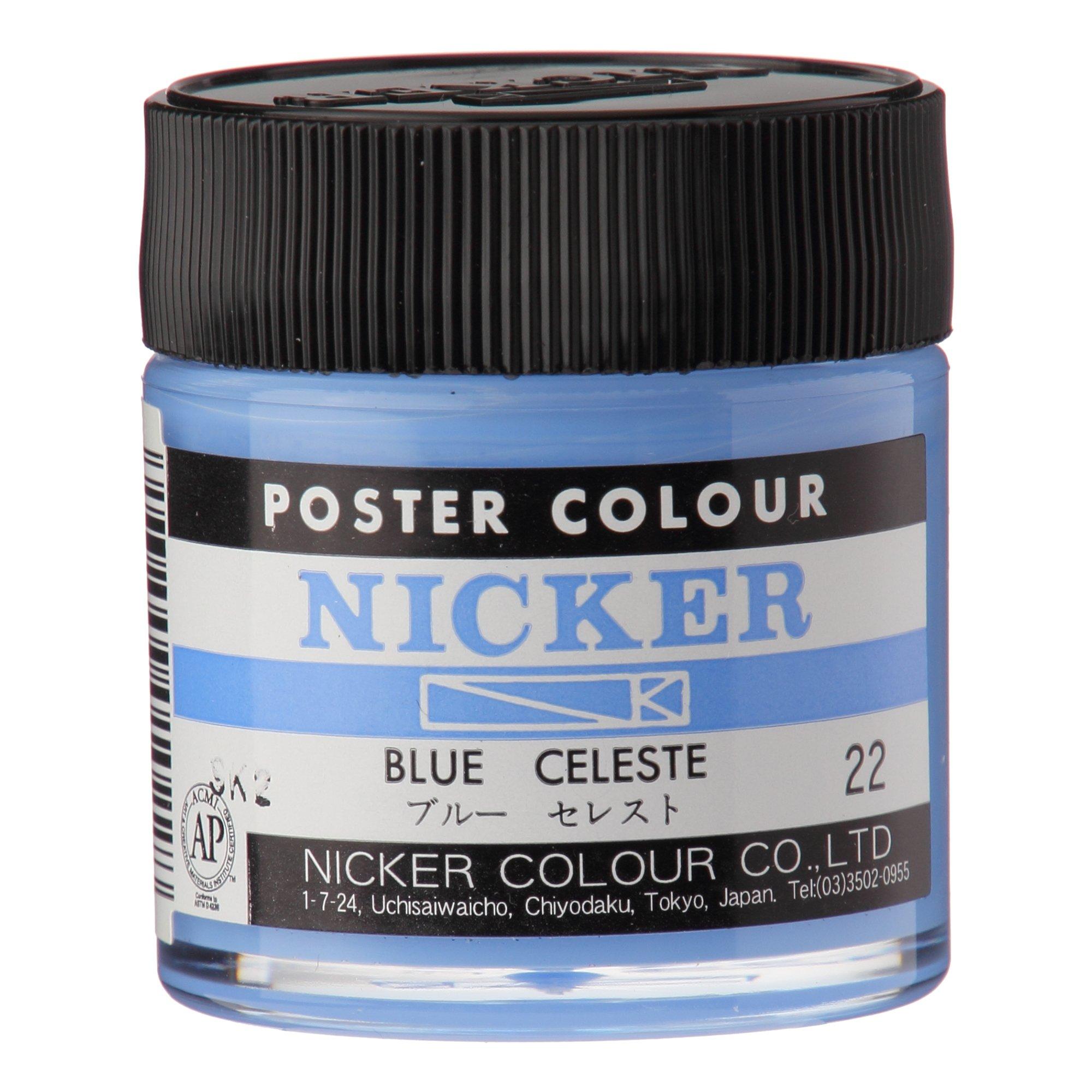 Nicker Paints Poster Colors Standard Colors Single Color 40mL  64 Colors Total