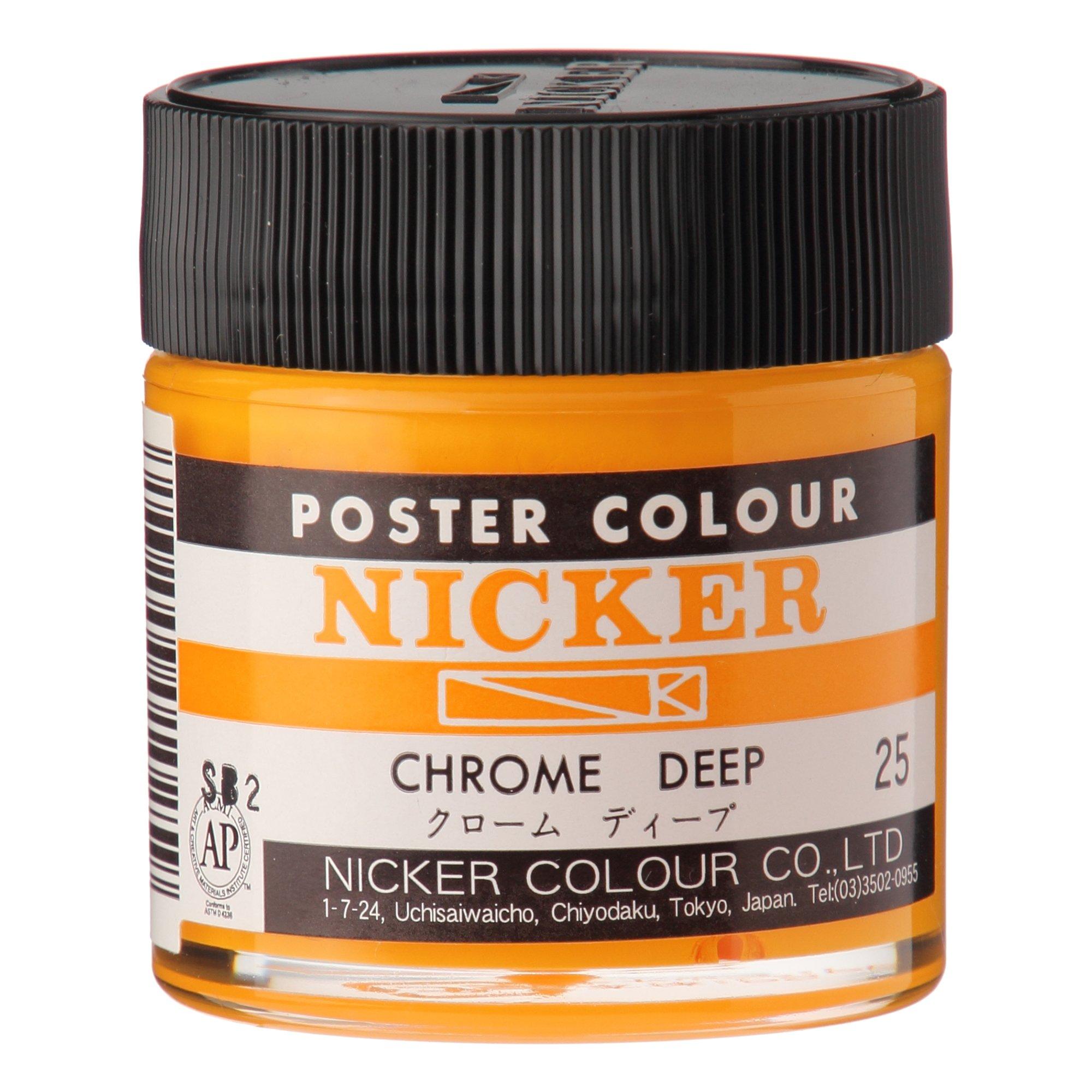 Nicker Paints Poster Colors Standard Colors Single Color 40mL  64 Colors Total