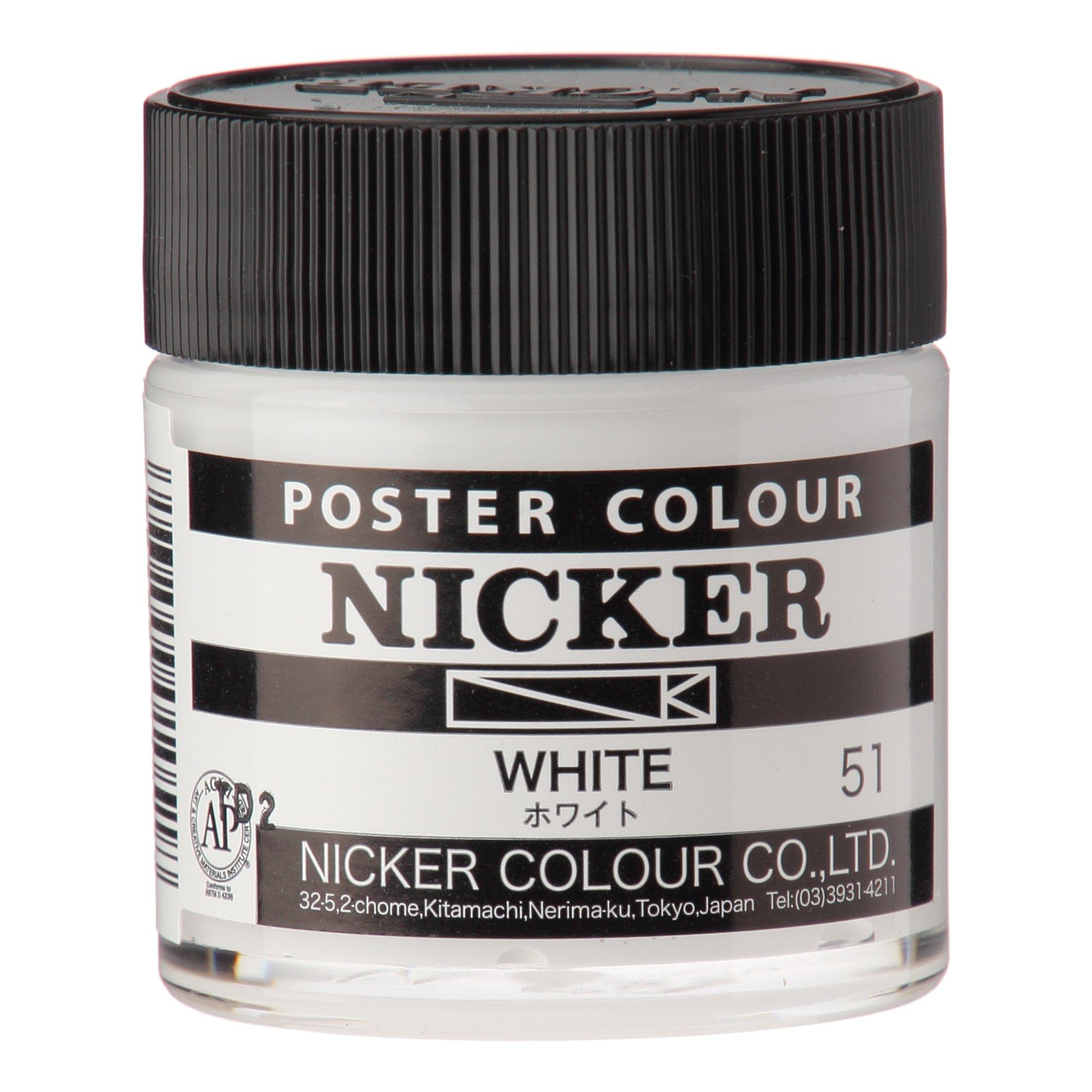 Nicker Paints Poster Colors Standard Colors Single Color 40mL  64 Colors Total
