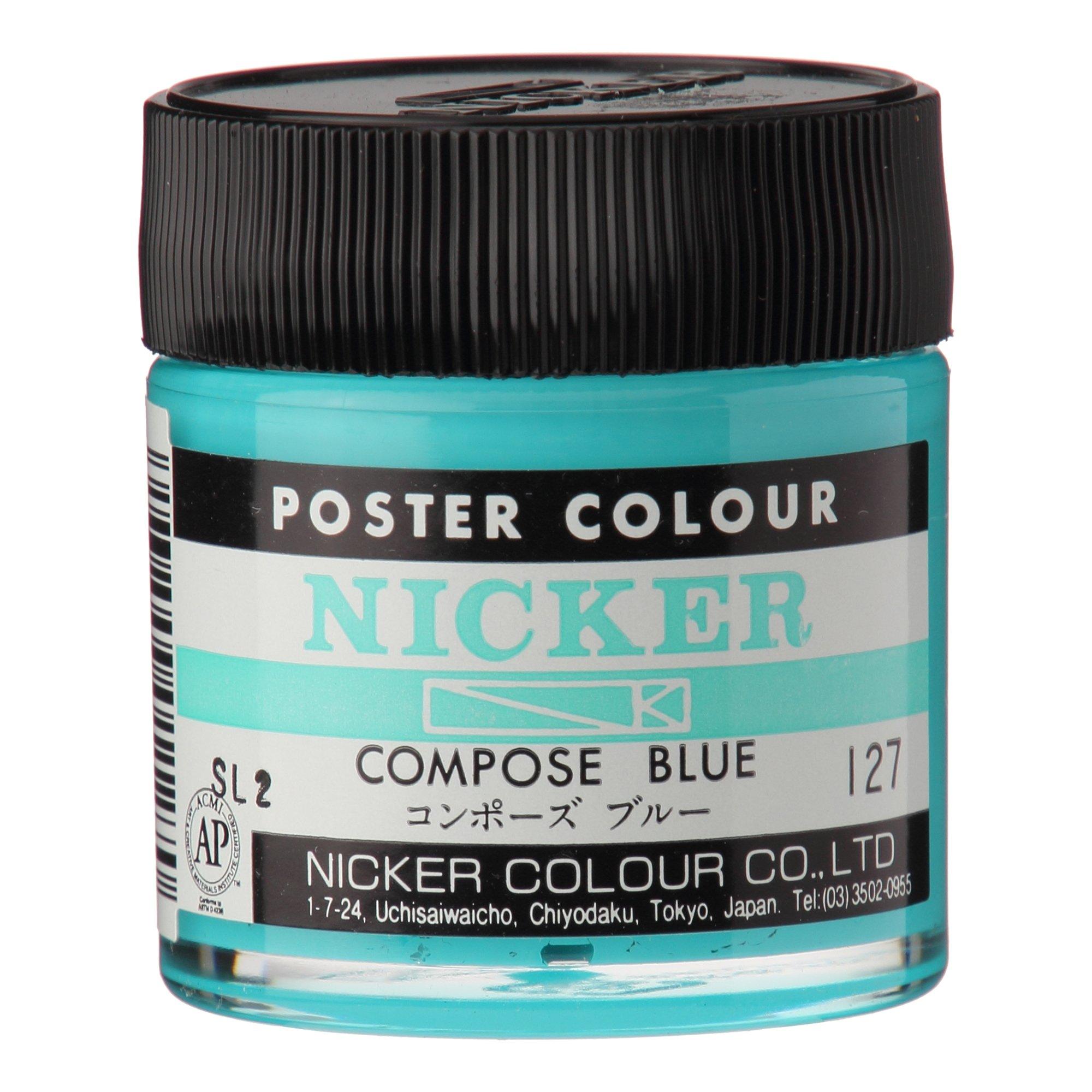 Nicker Paints Poster Colors Standard Colors Single Color 40mL  64 Colors Total