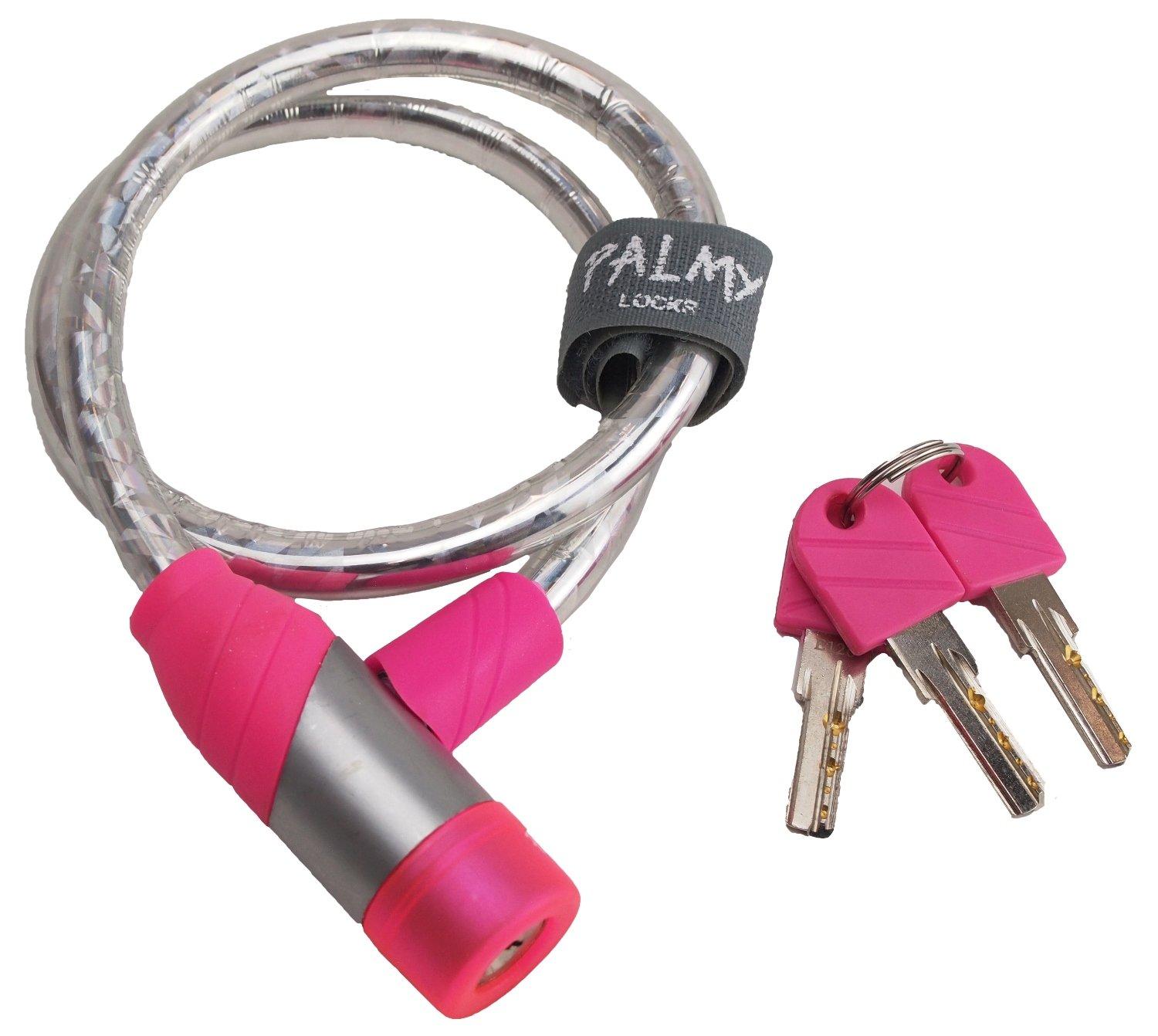 PALMY Sparkling Wire Lock P-ESD10-60/Φ10×600mm Pink