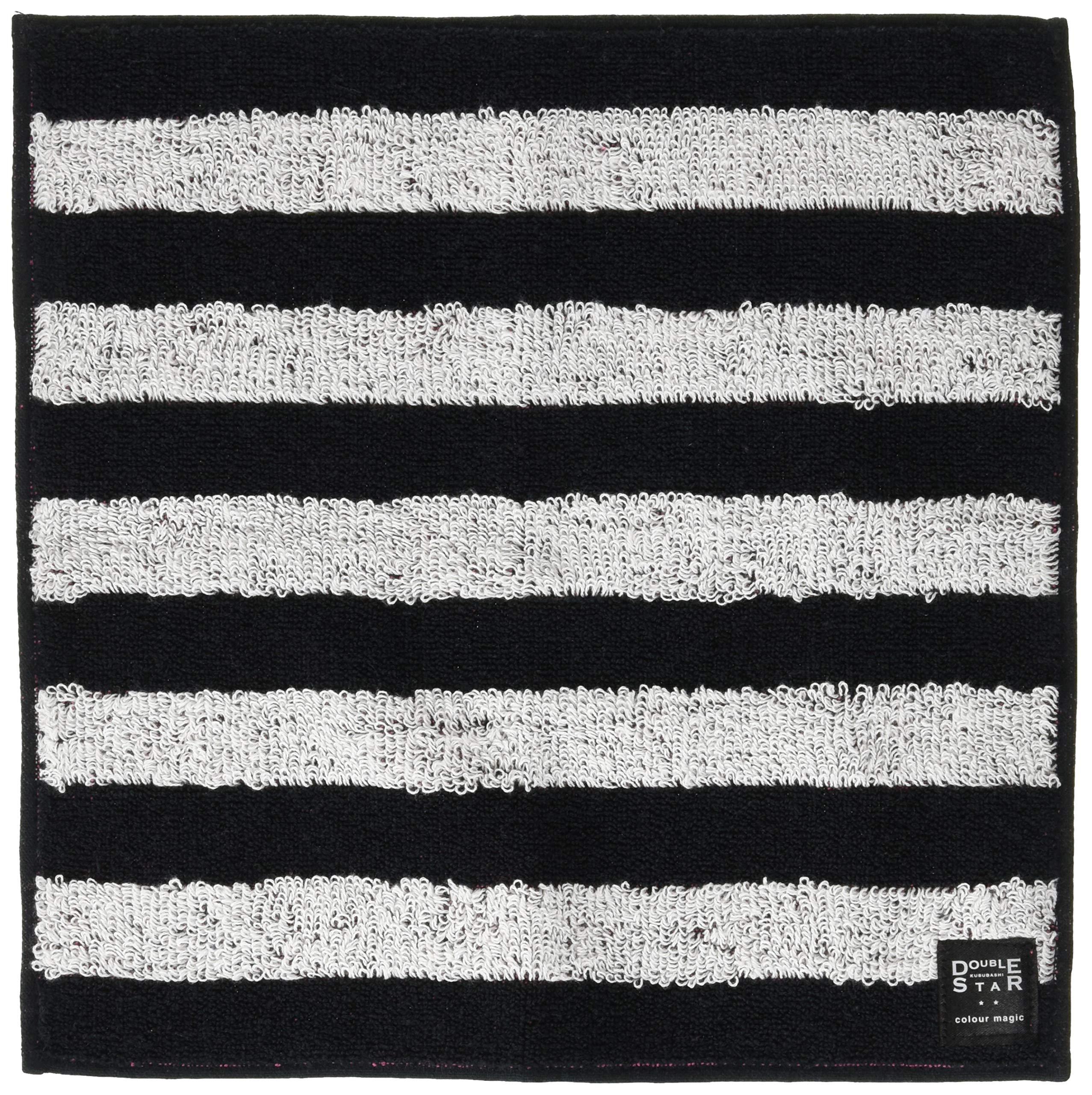 Kusunohashi Monori Colour Magic Towel Handkerchief Zebra/Pink (25×25cm・100% Cotton) 1-60284-86-P