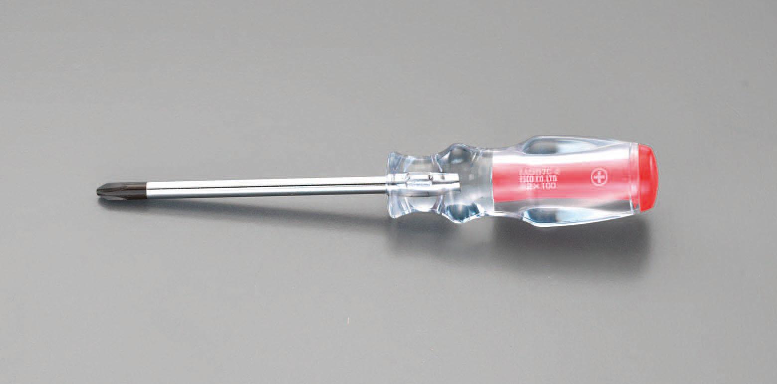 ESCO #2x100mm[+] Screwdriver (Crystal) EA557C-2