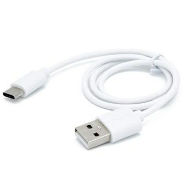 Japan Trust Technology 3.0A Fast Charging/Communication-Compatible Type-C Cable (White) JSC-006WH