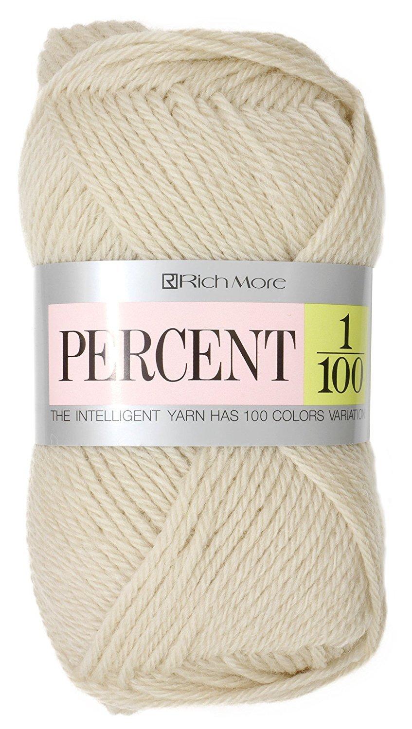 HAMANAKA Richmore Percent Yarn Medium Weight Col.123 Beige Family 40g Approx. 120m 017