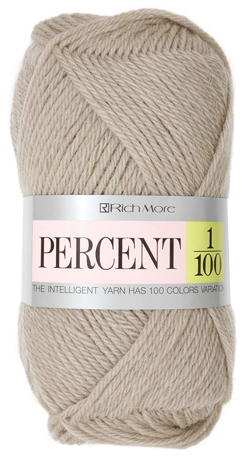 Hamana Richmore Percent Yarn Medium Weight Col.124 Beige Family 40g 120m
