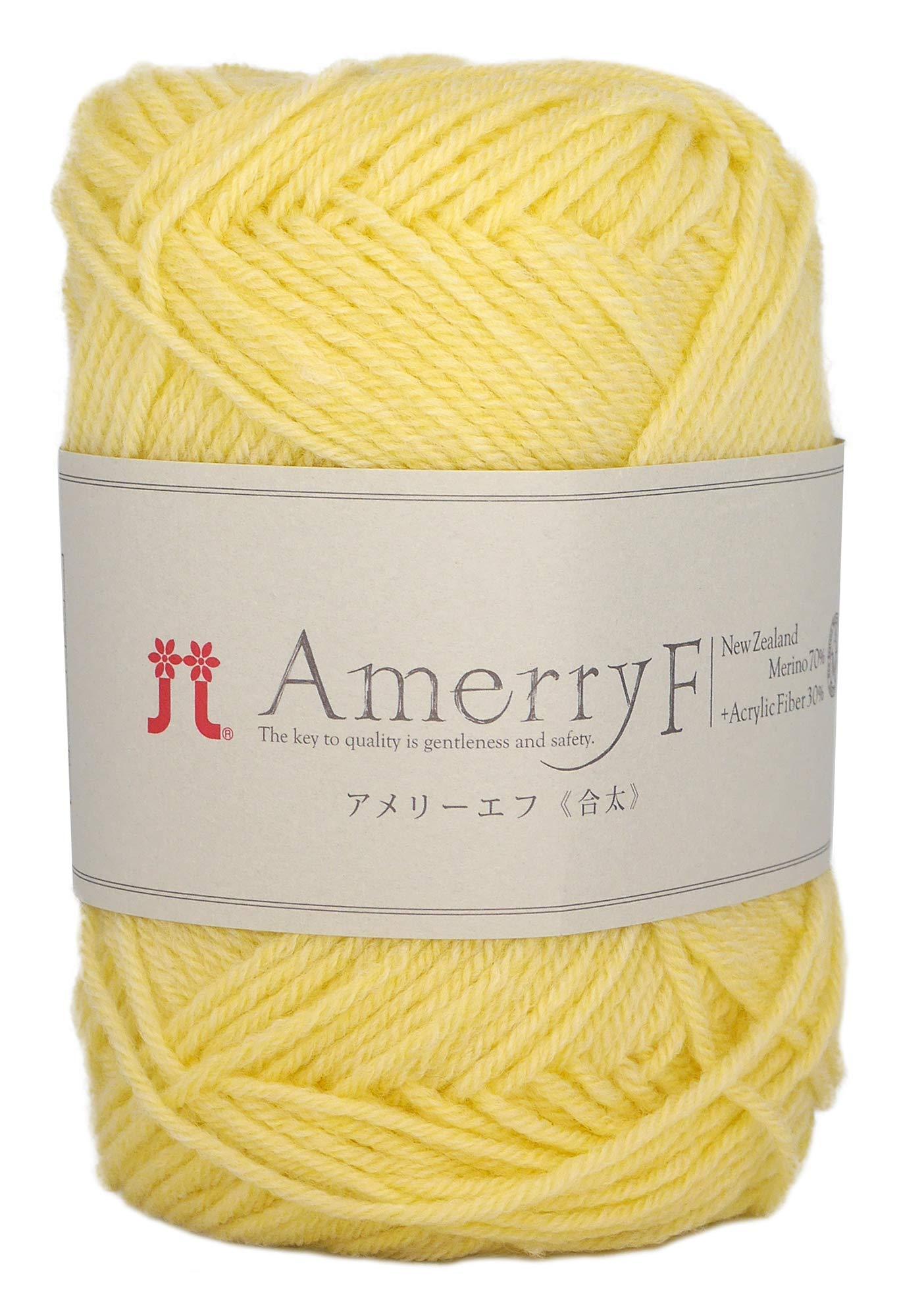 Hamana Wool Amelie F Medium Weight col.502 Yellow Family 30g Approx. 130m 2458