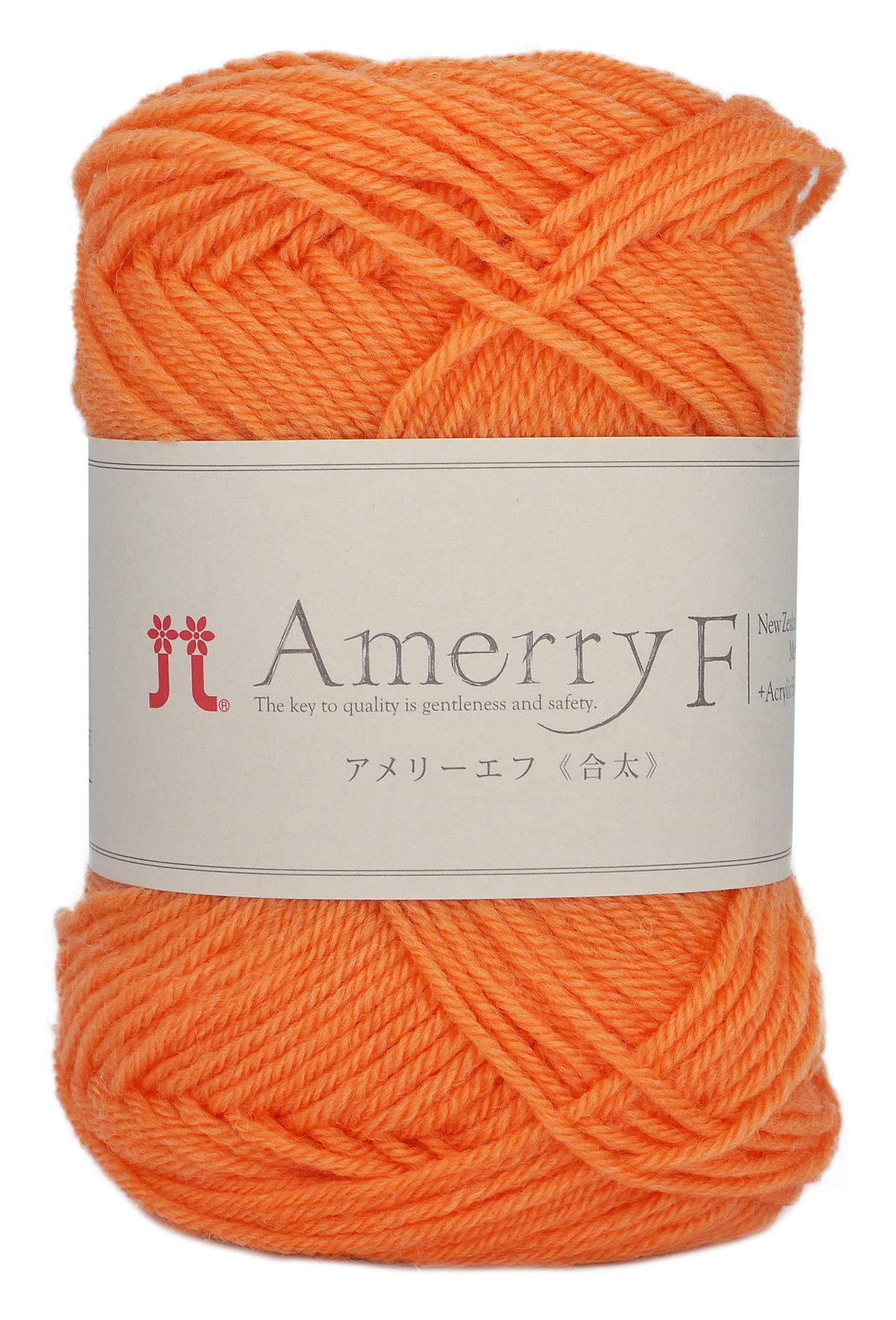 Hamana Wool Amelie F Medium Weight col.506 Orange Family 30g Approx. 130m 2458