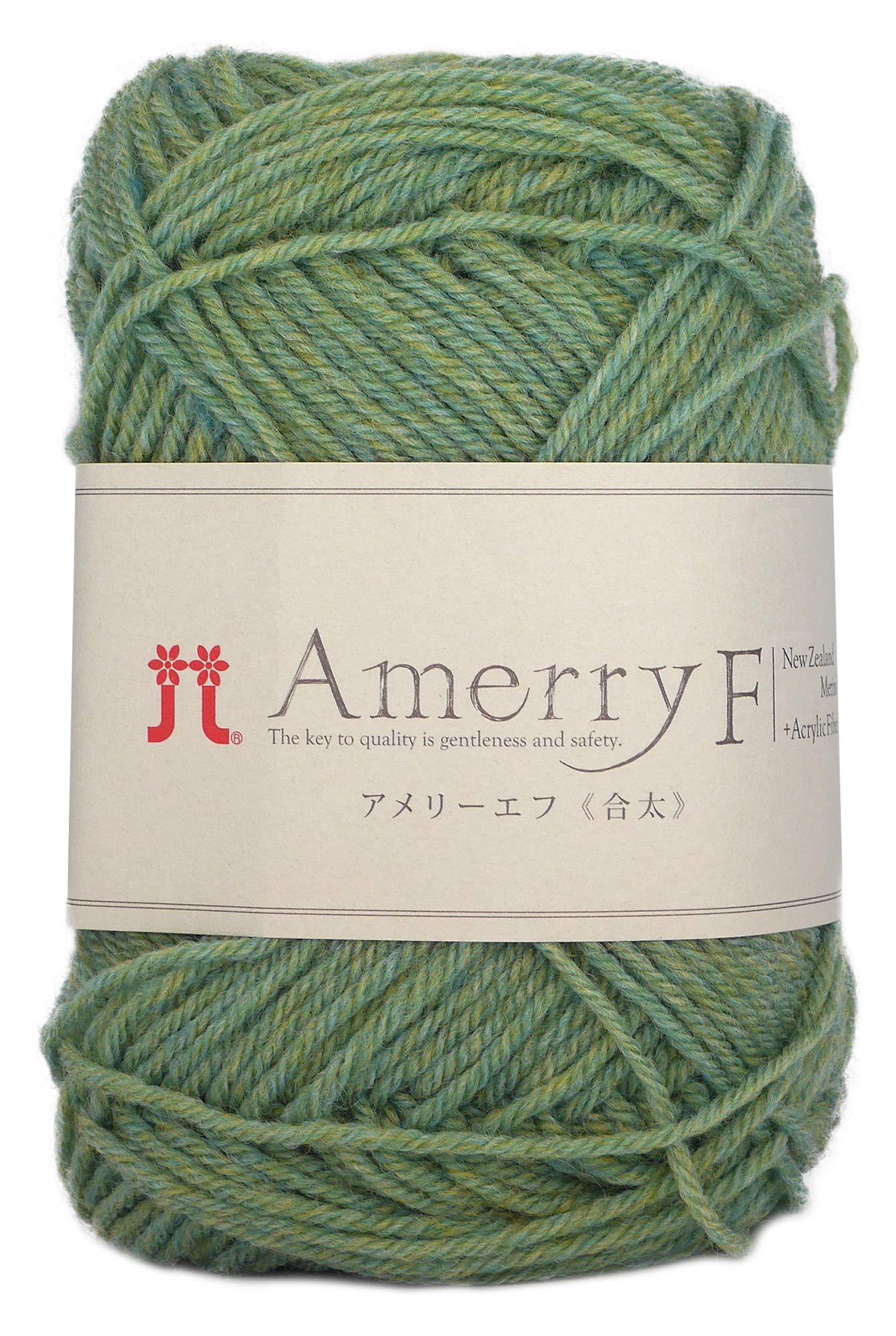 Hamana Wool Amelie F Medium Weight col.517 Yellow-Green Family 30g Approx. 130m 2458