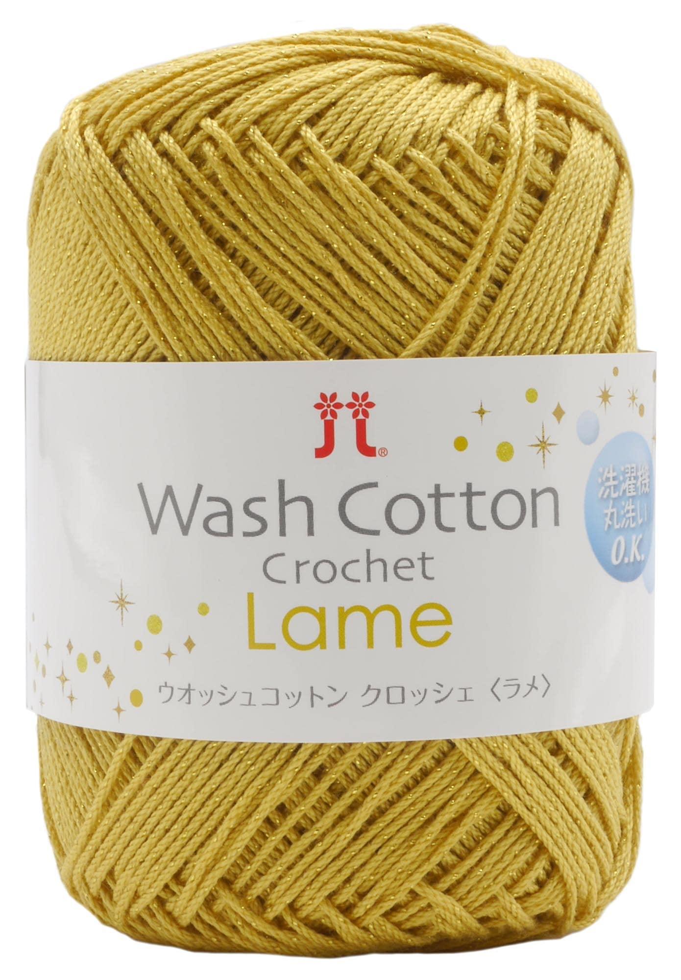 Hamana Hand-Knitting Yarn Wash Cotton Crochet Lame Approx. 25g Col. 406