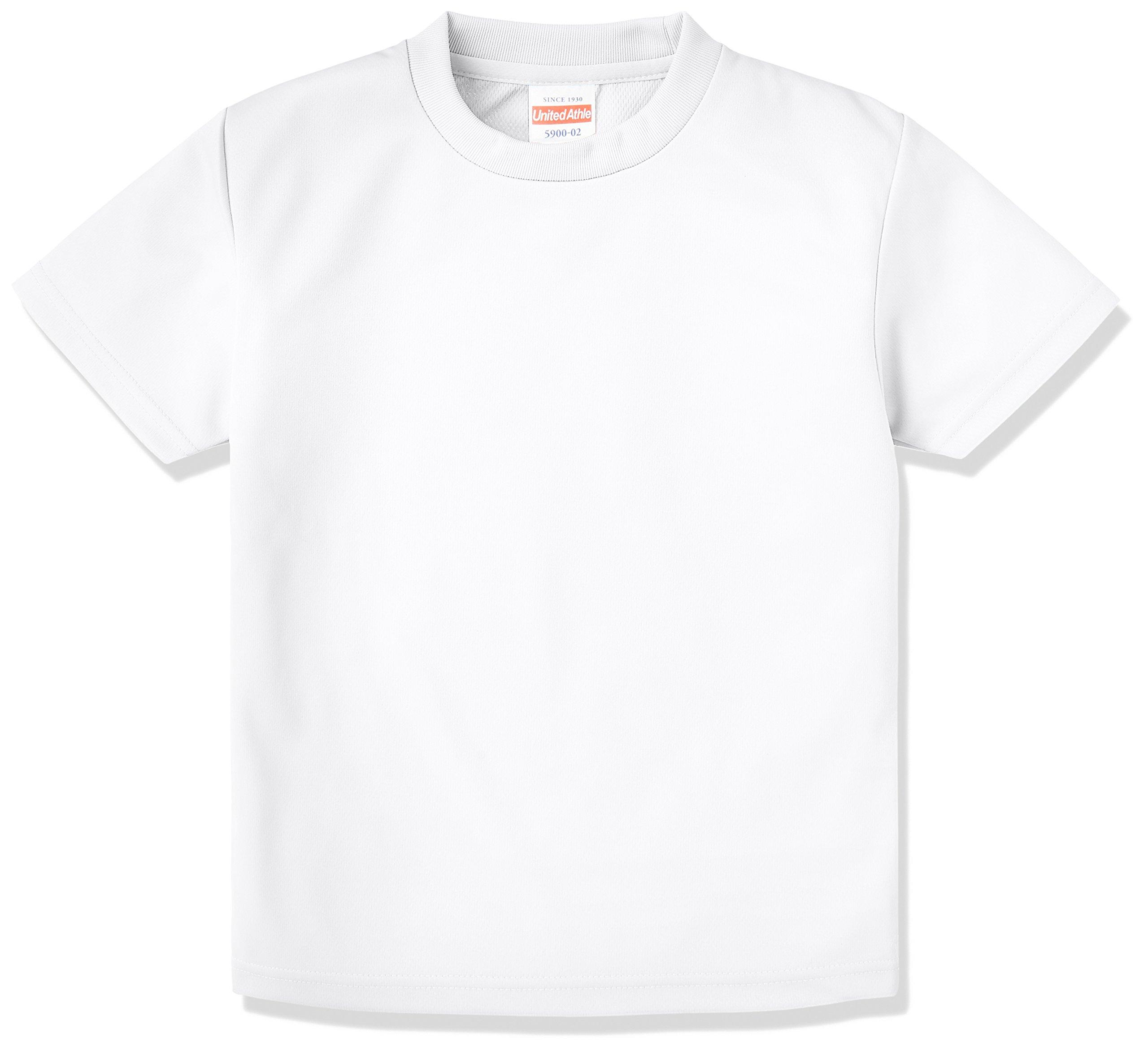 [United Athle] 4.1 oz Dry Athletic T-Shirt 590002 [Kids] 001 White 150