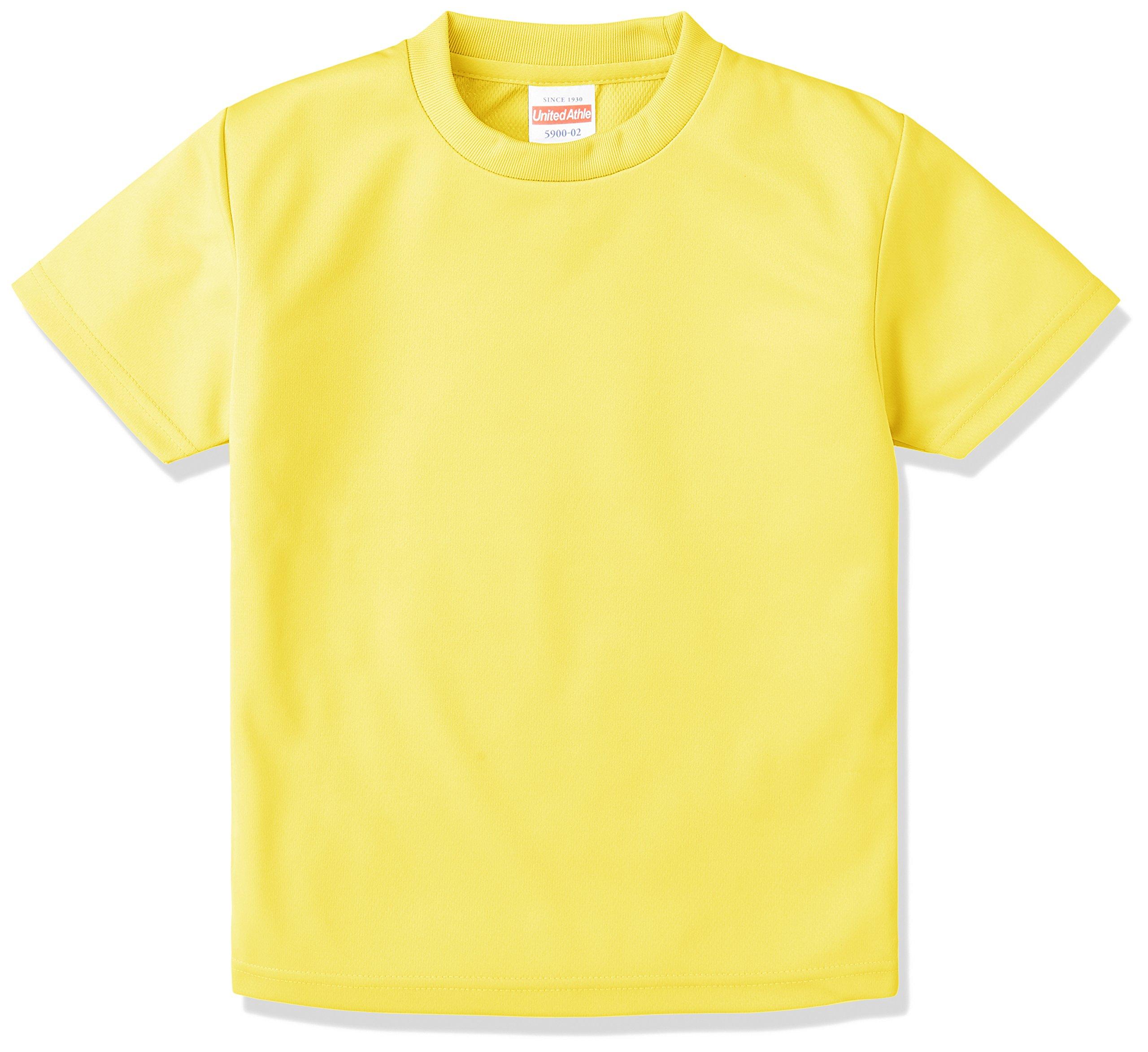 [United Athle] 4.1 oz Dry Athletic T-Shirt 590002 [Kids] 021 Yellow 160