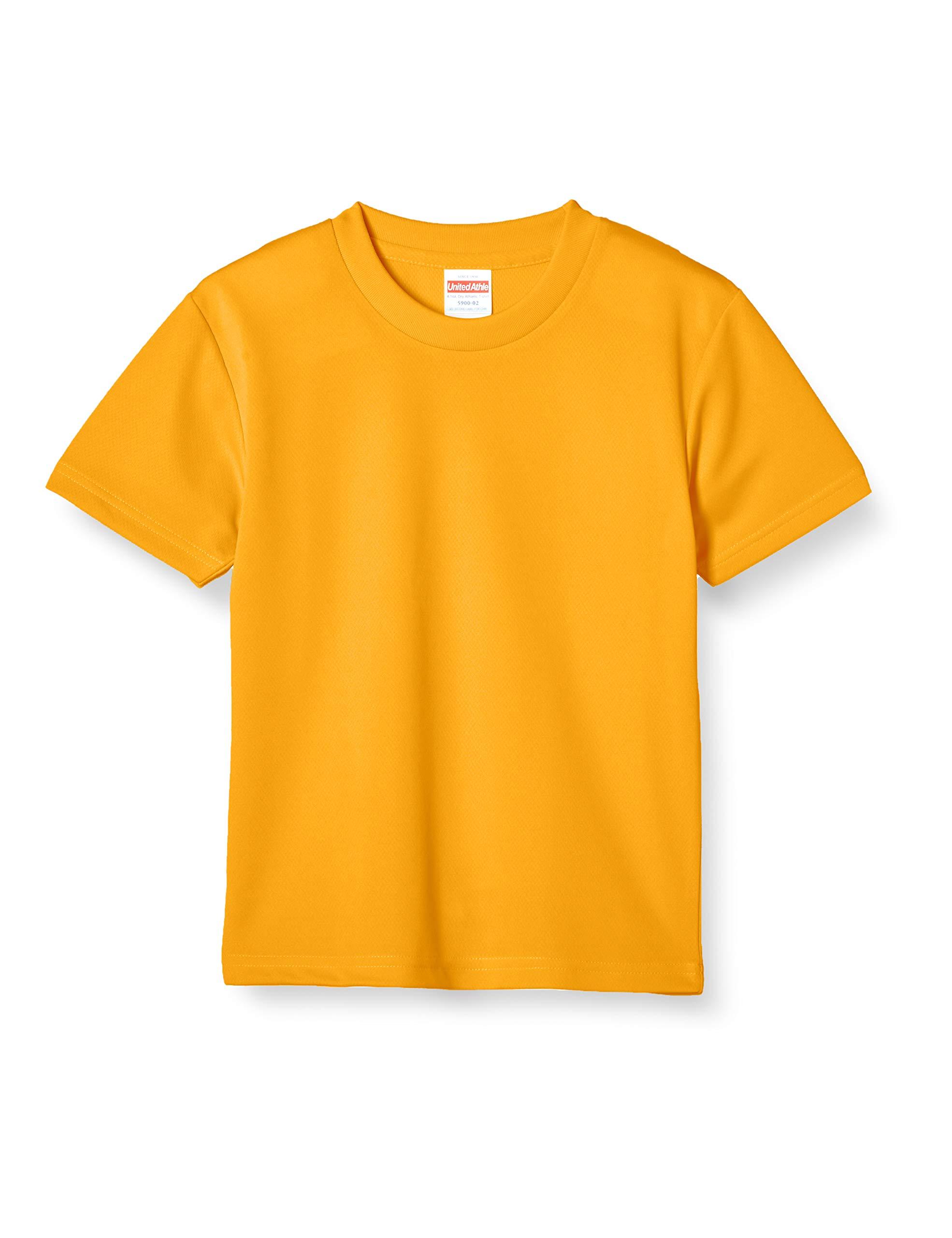[United Athle] 4.1oz Dry Athletic T-Shirt Kids 590002 Gold Japan 120 (Equivalent to Japanese size 120)