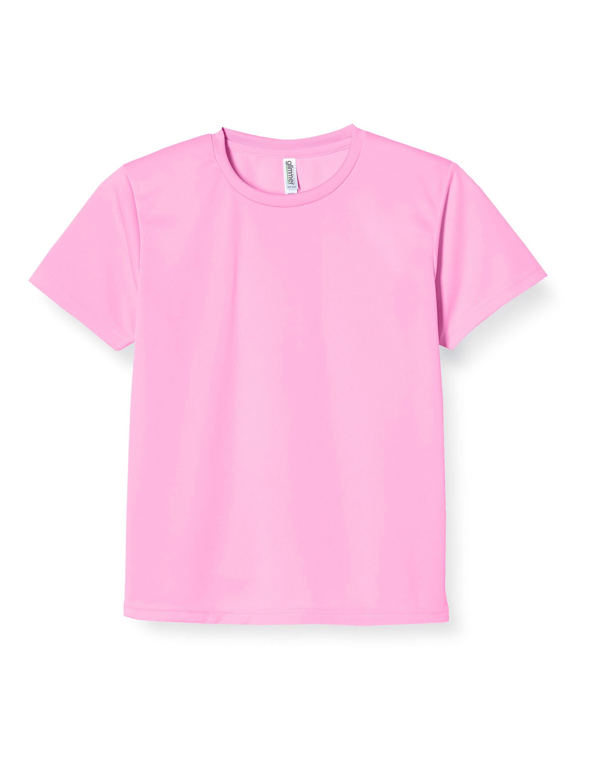 [Glimmer] Short Sleeve 4.4oz Dry T-Shirt (Crew Neck) 00300-ACT Pink S (Equivalent to Japanese Size S)