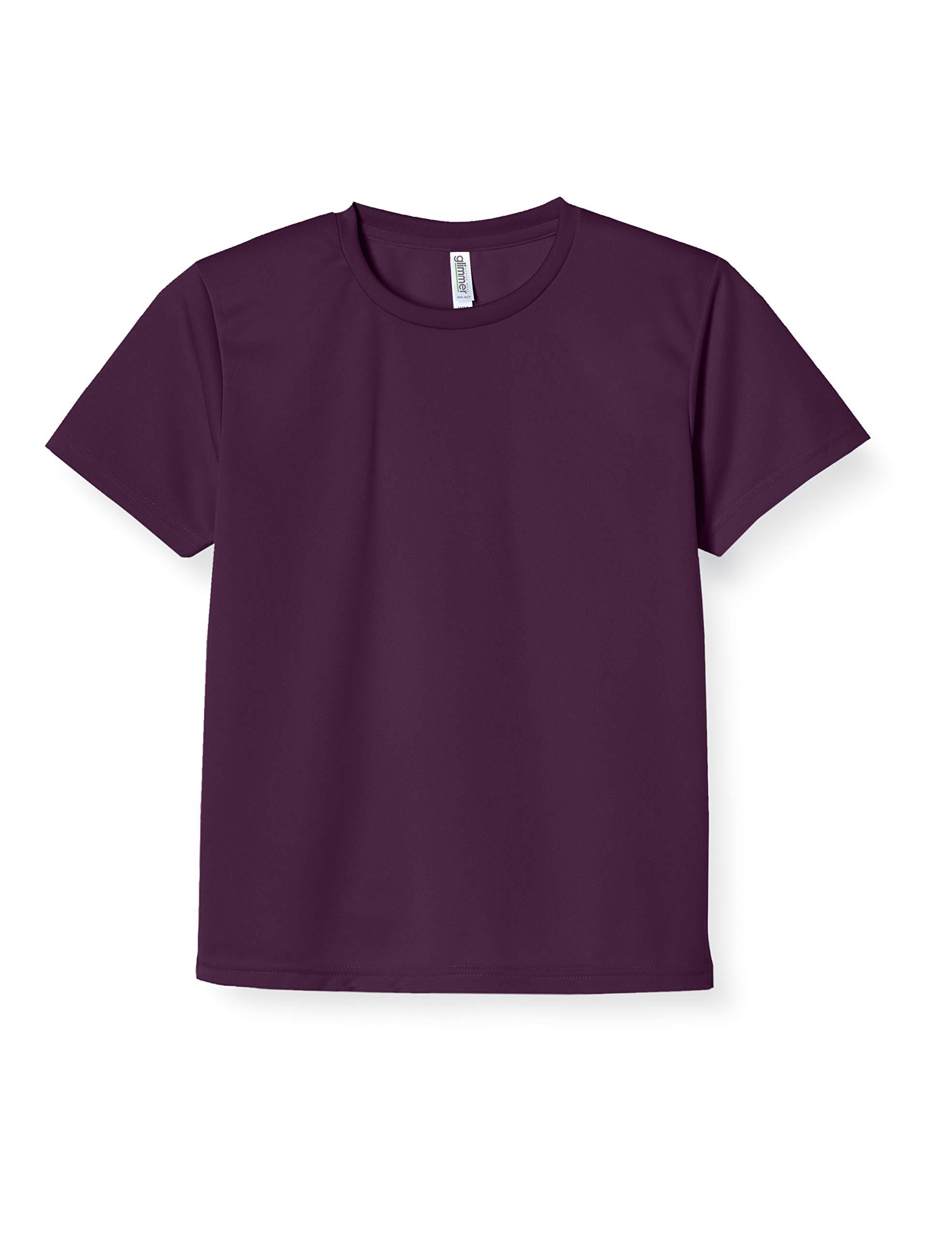[Glimmer] Short Sleeve 4.4oz Dry T-Shirt (Crew Neck) 00300-ACT Purple L