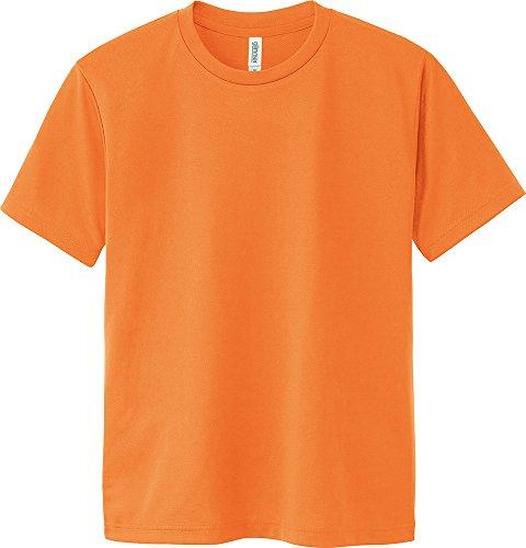 [Glimmer] Short-Sleeve 4.4oz Dry T-Shirt (Crew Neck) 00300-ACT_K Kids Orange 150cm (Equivalent to Japanese Size 150)