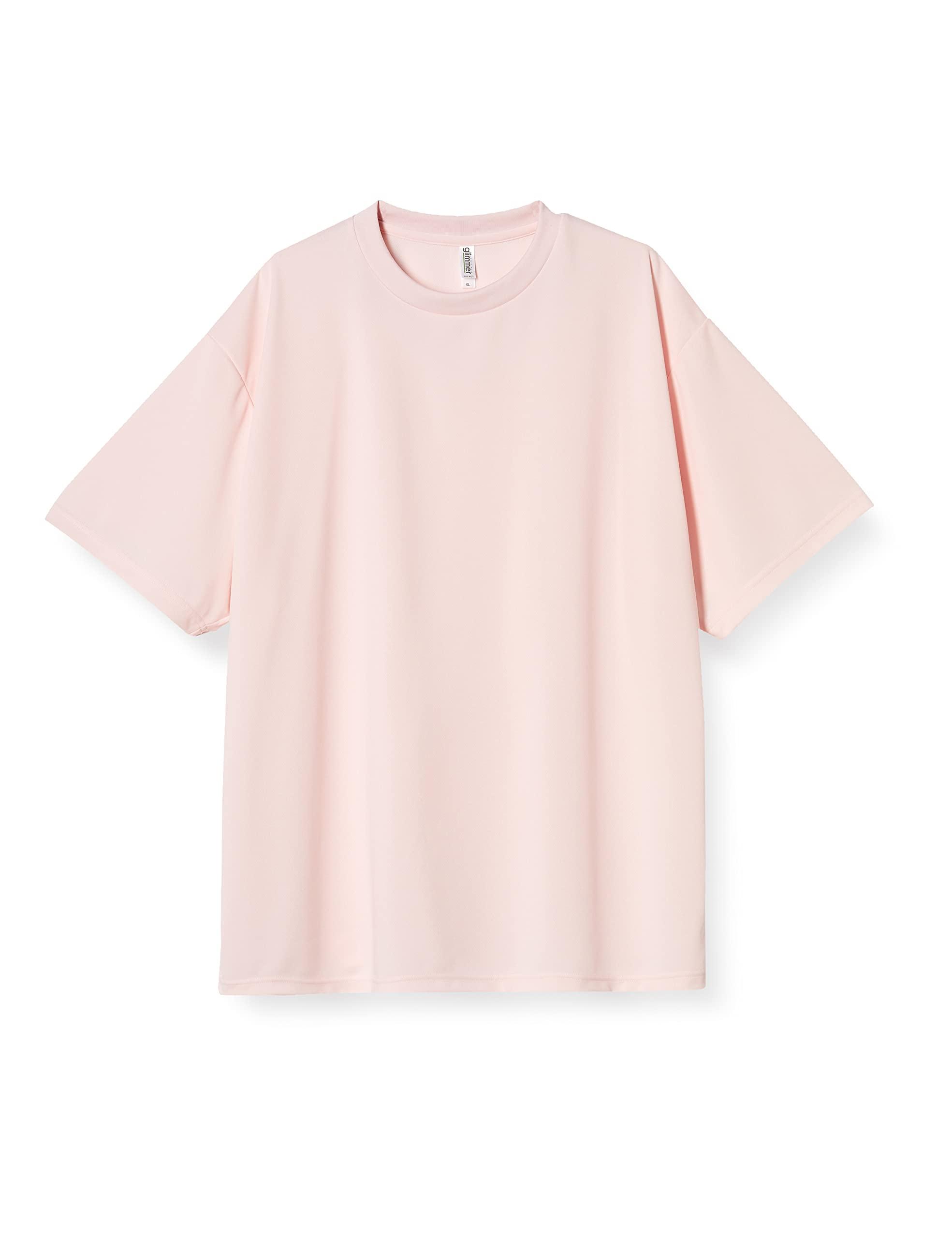 [Glimmer] Short-Sleeve 4.4oz Dry T-Shirt (Crew Neck) 00300-ACT Light Pink L (Equivalent to Japanese Size L)
