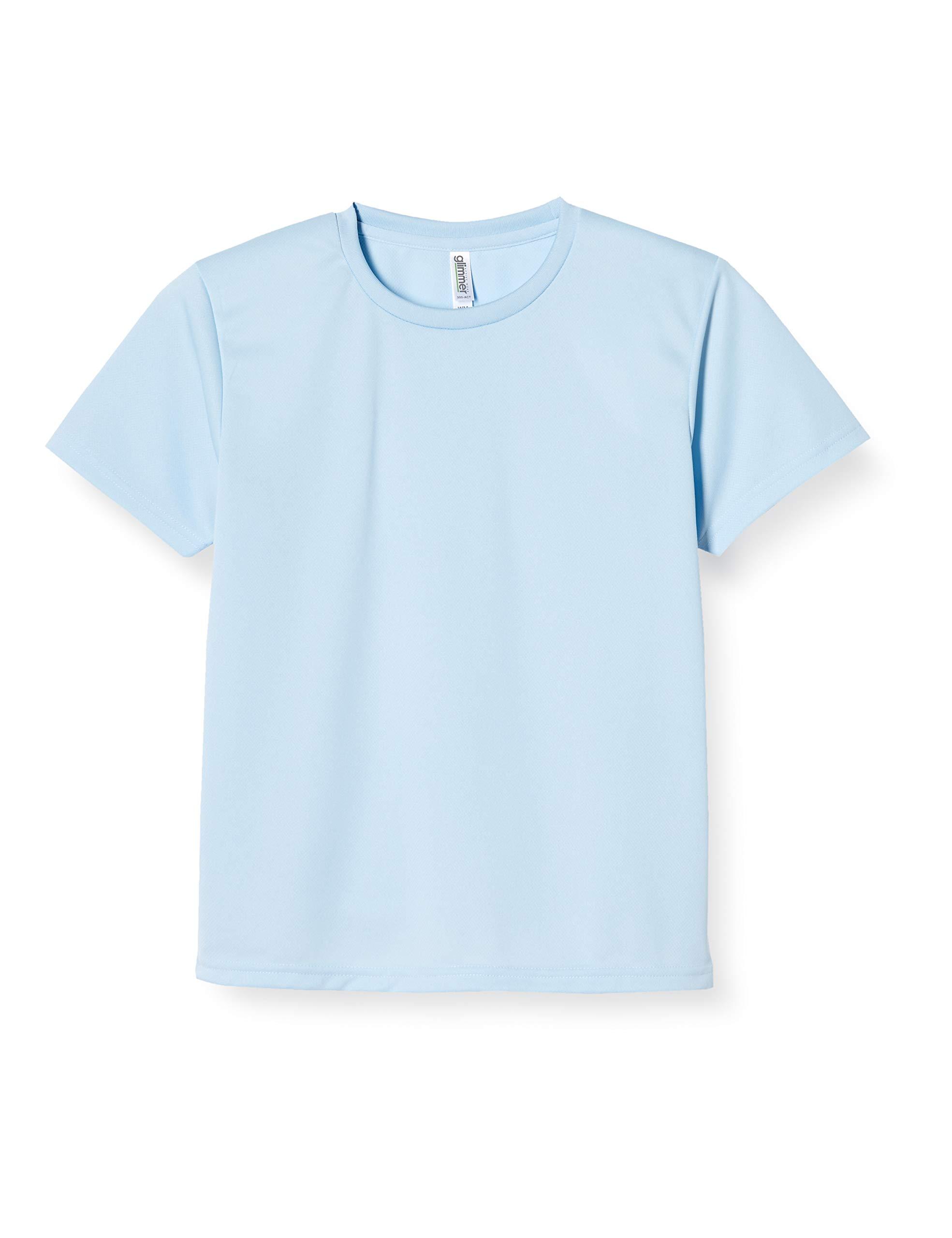 [Glimmer] Short-Sleeve 4.4oz Dry T-Shirt (Crew Neck) 00300-ACT Light Blue L (Equivalent to Japanese Size L)