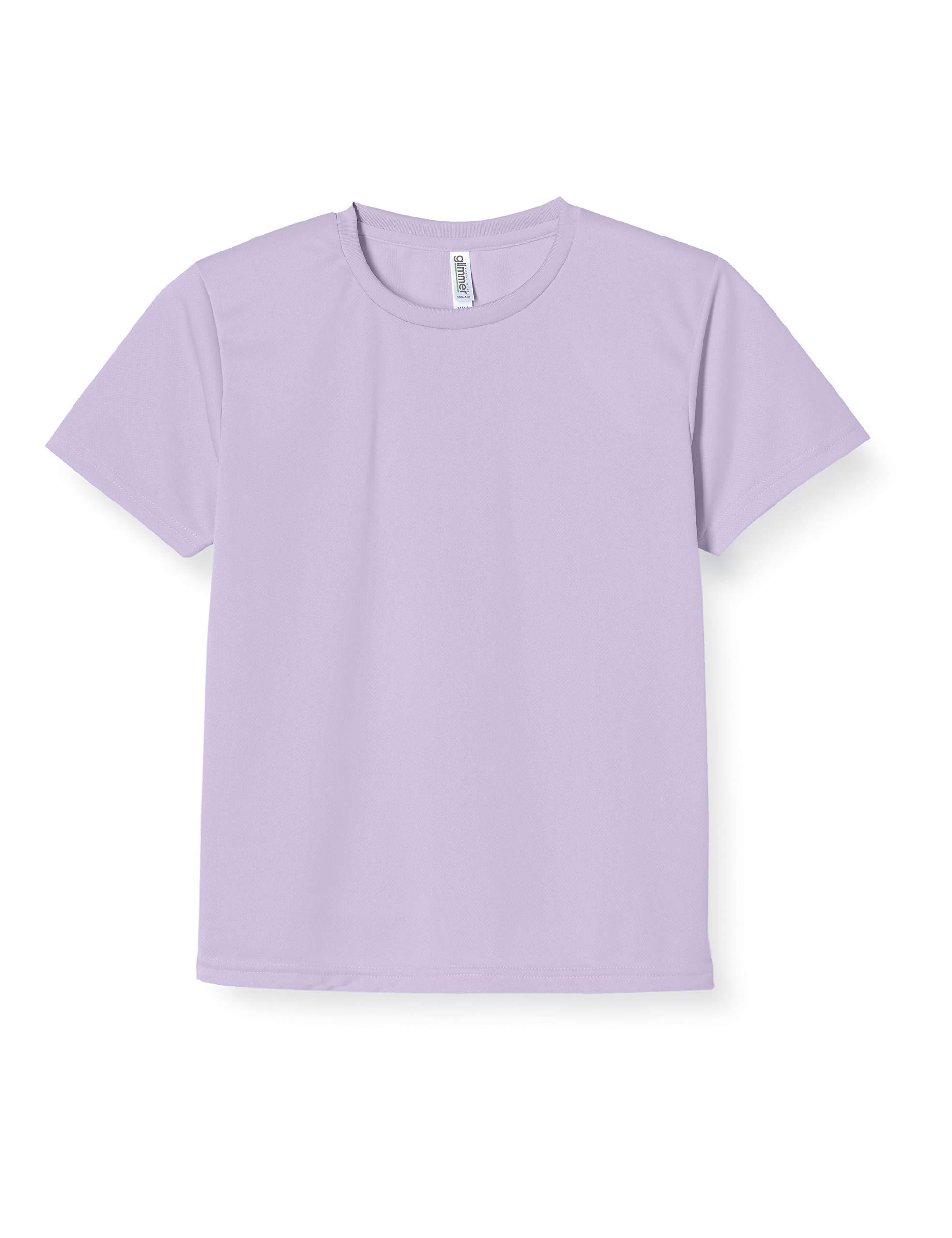 [Glimmer] Short-Sleeve 4.4oz Dry T-Shirt (Crew Neck) 00300-ACT Light Purple LL (Equivalent to Japanese Size LL)