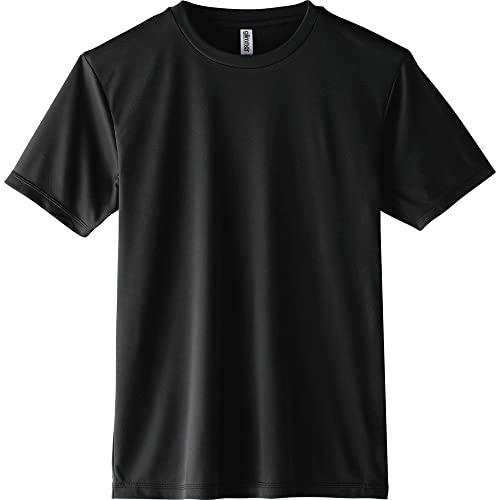 [Glimmer] Short Sleeve 3.5 oz Interlock Dry T-Shirt [Crew Neck] 00350-AIT Men's Black L (Equivalent to Japanese Size L)